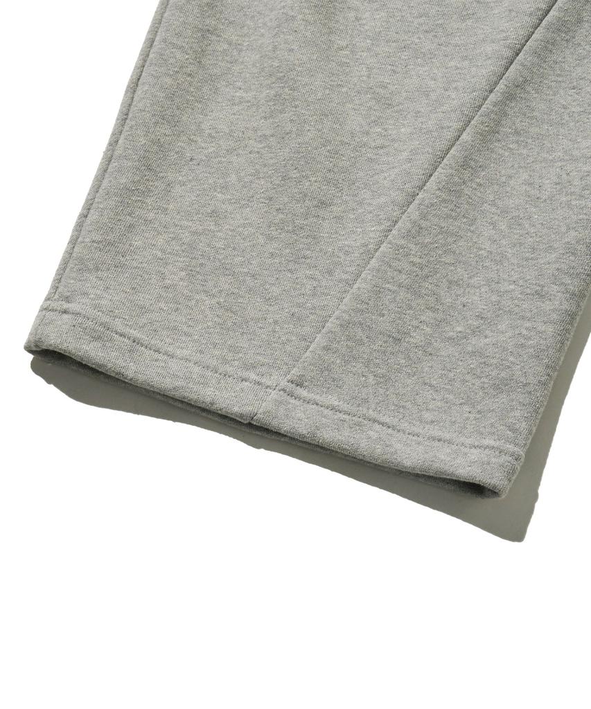 BROWNBREATH Two Tuck Wide Tag Sweat Pants - Melange Gray