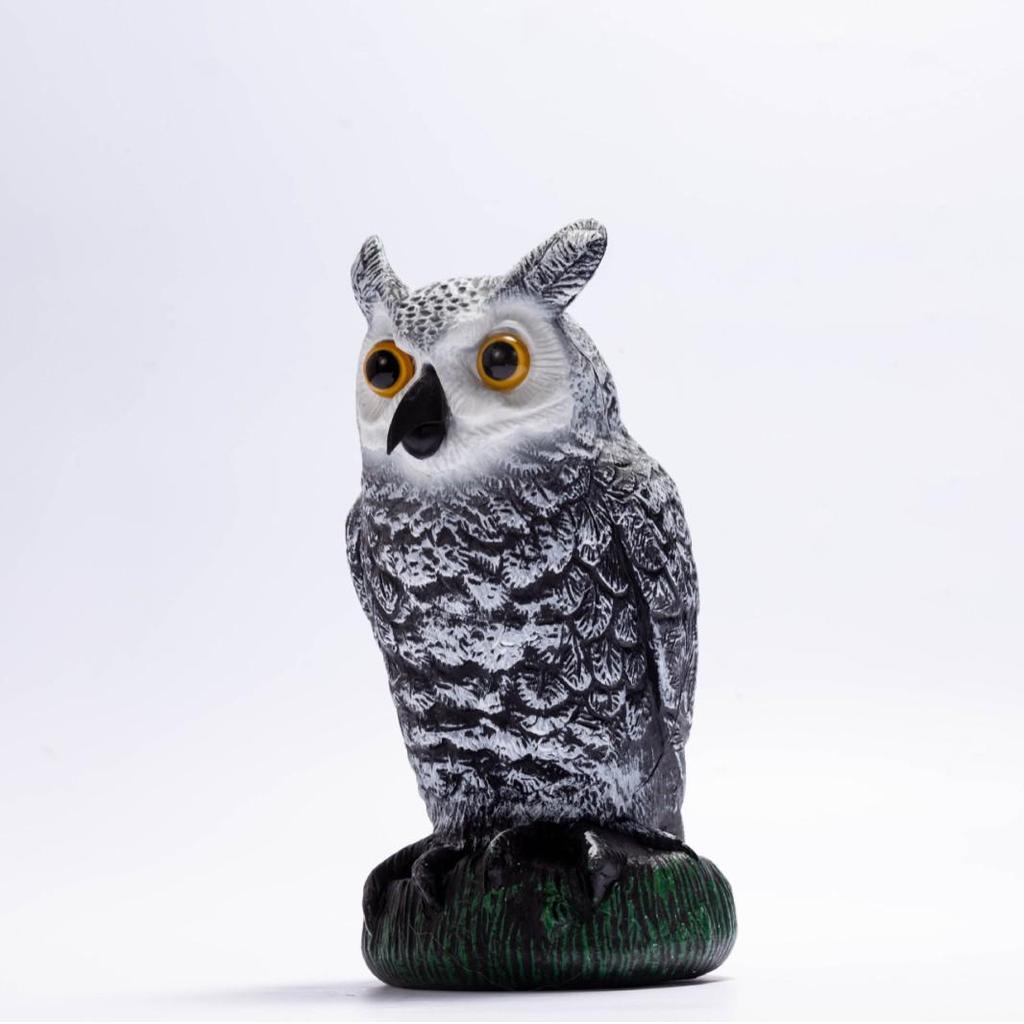Owl Decoy Garden Ornament - Bird & Mouse Repellent