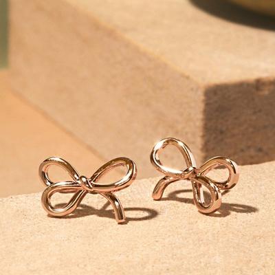 14K G.F. Artifran Ribbon Earrings Ea3121