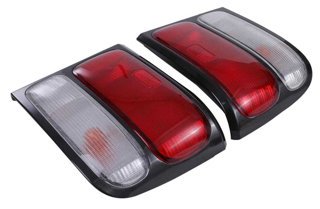 Red and white taillights set for Toyota Coaster August 2001 compatible with part numbers Custom XZB40/XZB50 (late model, onwards) 81560-36310,