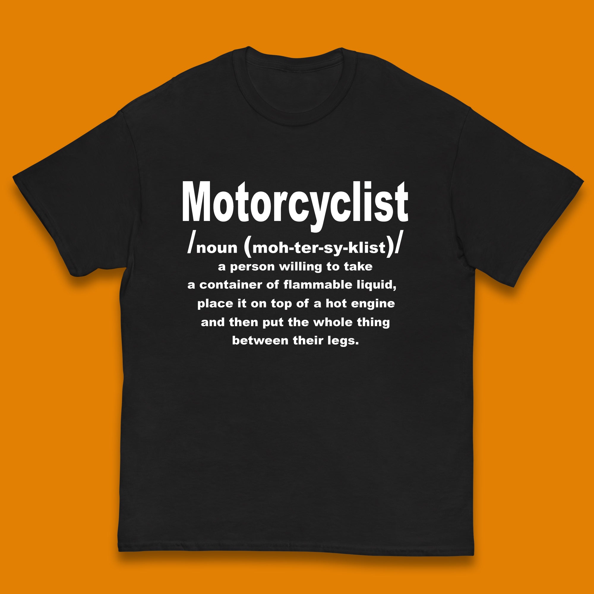 Motorcyclist Meaning Kids T Shirt 100