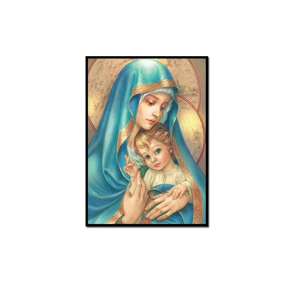 

Бог Иисус и дети плакат эстетика Пресвятой Девы Марии христианство церковь религия настенная живопись холст печать подарок 40x50cm no frame