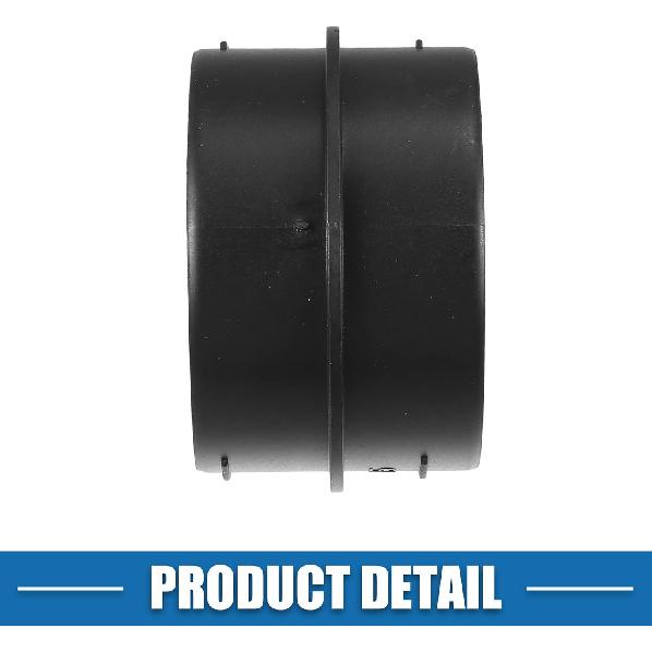 Car Air Ducting Connector Straight Air Heater Duct Joiner Connector Pipe 2.95'' 75mm OD Black