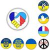Unisex Ukraine Flag Button Badge For Accessories