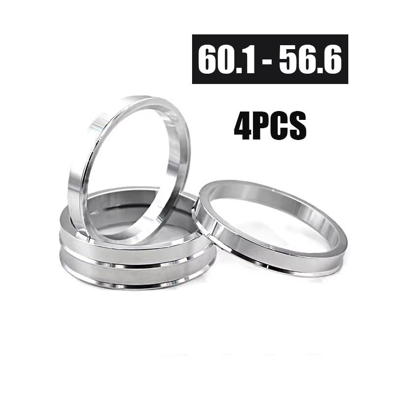 4pcs Car Aluminum Alloy Wheel Hub Centric Rings center Bore 60.1-56.1 60.1-56.6 60.1-54.1 60.1-57.1