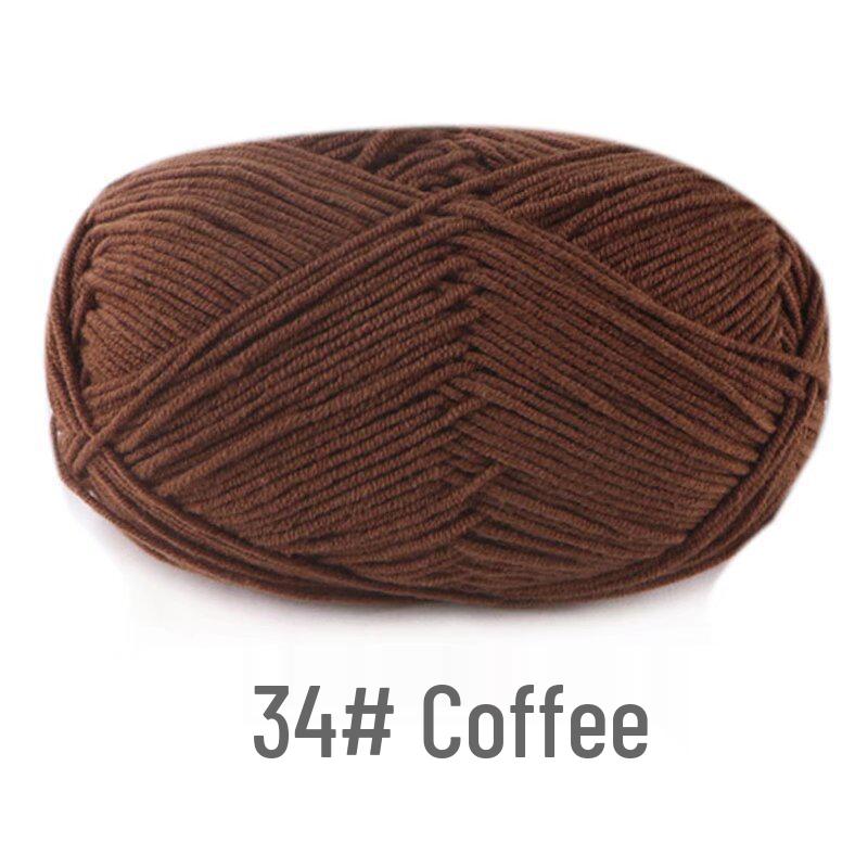 Su He 4-Strand Milk Cotton Combed Yarn for Hand-Knitting Baby Sweaters