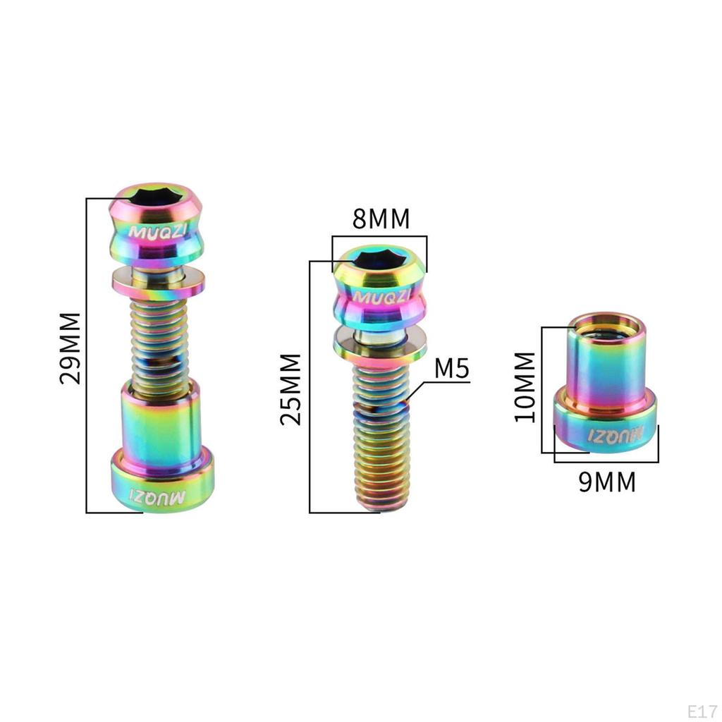 2 Set Bicycle Carbon Nuts, Durable Premium Mounting Accessories for Mountain Bikes