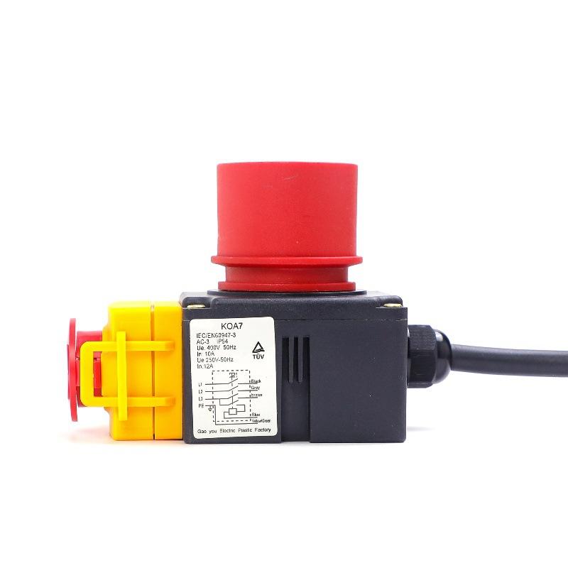 KOA7 with 5P Industrial Plug Power Outage and Undervoltage Protection Waterproof Electromagnetic Switch HCK3/HCK10T Three-phase Switch Less