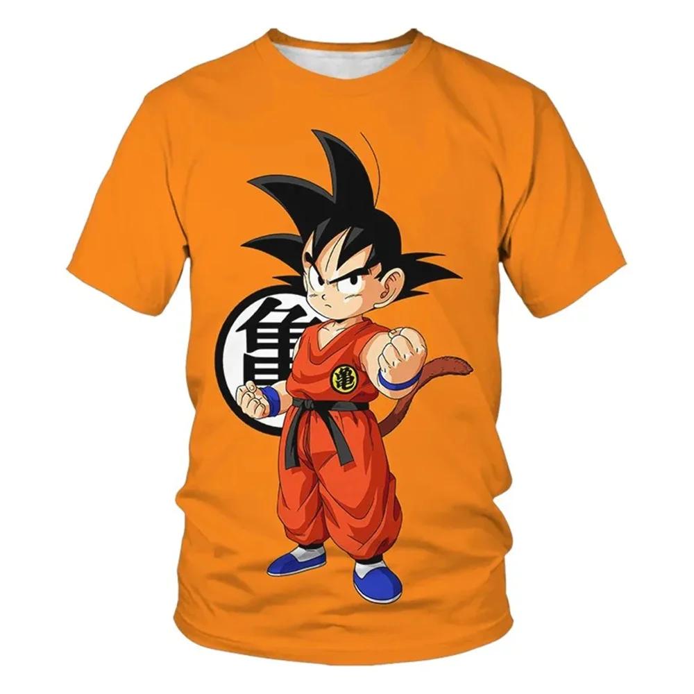 2025 Anime Short Sleeve Gentleman Y2k DragonballsT Shirt Men's Clothing Summer New in Tops and T-shirts Boy Narutos Clothes Tees