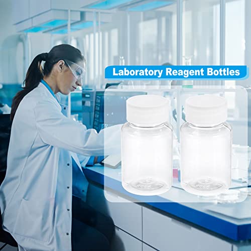 PATIKIL 30ml 1 Oz Wide Mouth Bottles (30 Count) Plastic Storage Bottles for Samples, Home, and Lab Use