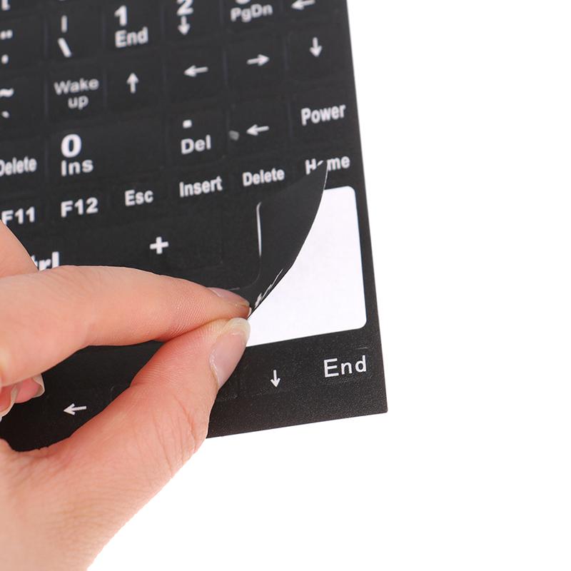 English Full Keyboard Frosted Transparent Keyboard Stickers Computer Notebook