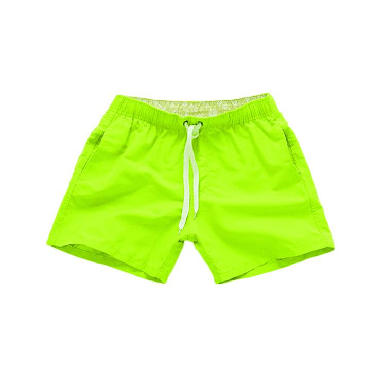Mens Swim Trunks with Side Pockets Summer Casual Solid Color Beach Shorts Quick Dry Lightweight Board Shorts Swimwear Swimsuit