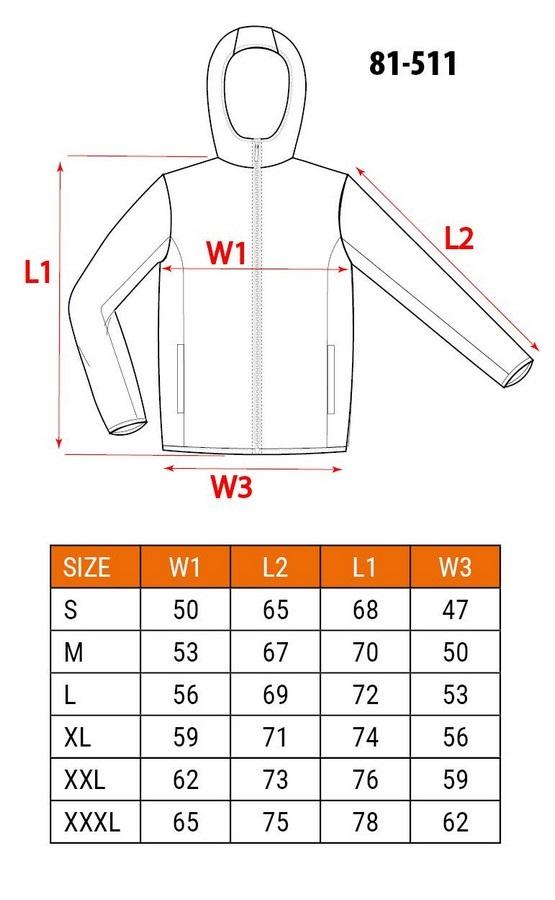 Premium Double-Layer Work Sweatshirt Size M - T N81-511-M