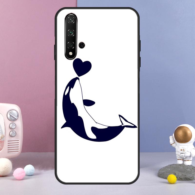 Orcas Whale For Huawei Nova 5T 9 10 SE 7i 8i 11i 12i Y60 Y61 Y70 Y72 Y73 Y90 Y91 P20 P30 P40 Lite Case