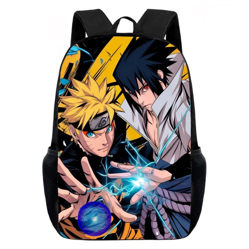 Naruto Anime Printed Kids School Backpack Elementary Students Lightweight Ergonomic Dual-Shoulder Bag Unisex