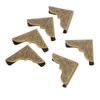 100Pcs Book Corner Protectors Vintage Appearance Premium Metal High Hardness Wide Application Metal Corner Protector