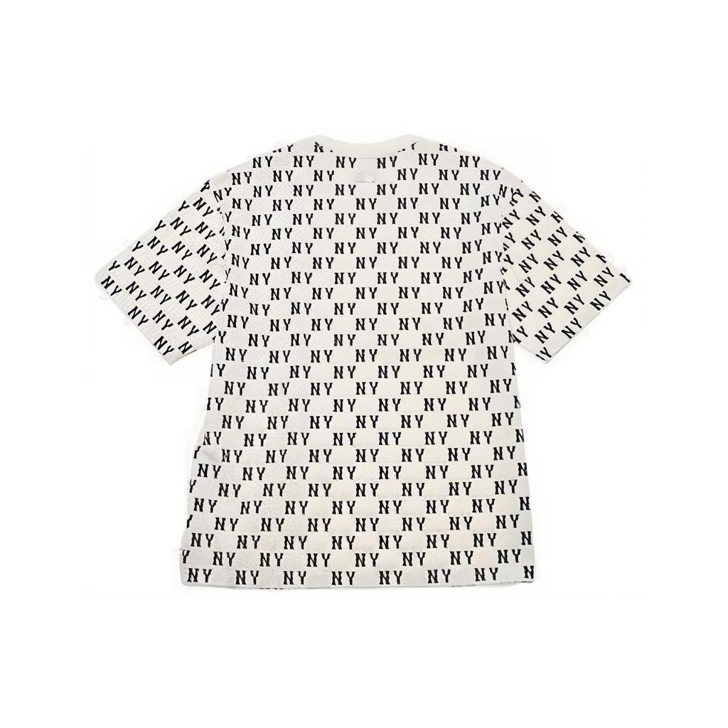 MLB New York Yankees T Shirts Unisex Cream Crew Neck Moderate 3ATSM0843-50CRS