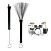 2Pcs Nylon Drum Brushes Drum Stick Brushes Percussion Drum Brush Stick for Jazzes Acoustic Playing Music Lover