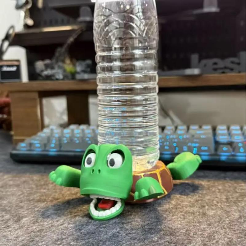 3D Printed Quirky Turtle Coaster Panicked Turtle Insulated Coaster Ornament Stress Relieve Funny Bugsy Doll Mug Base Decoration