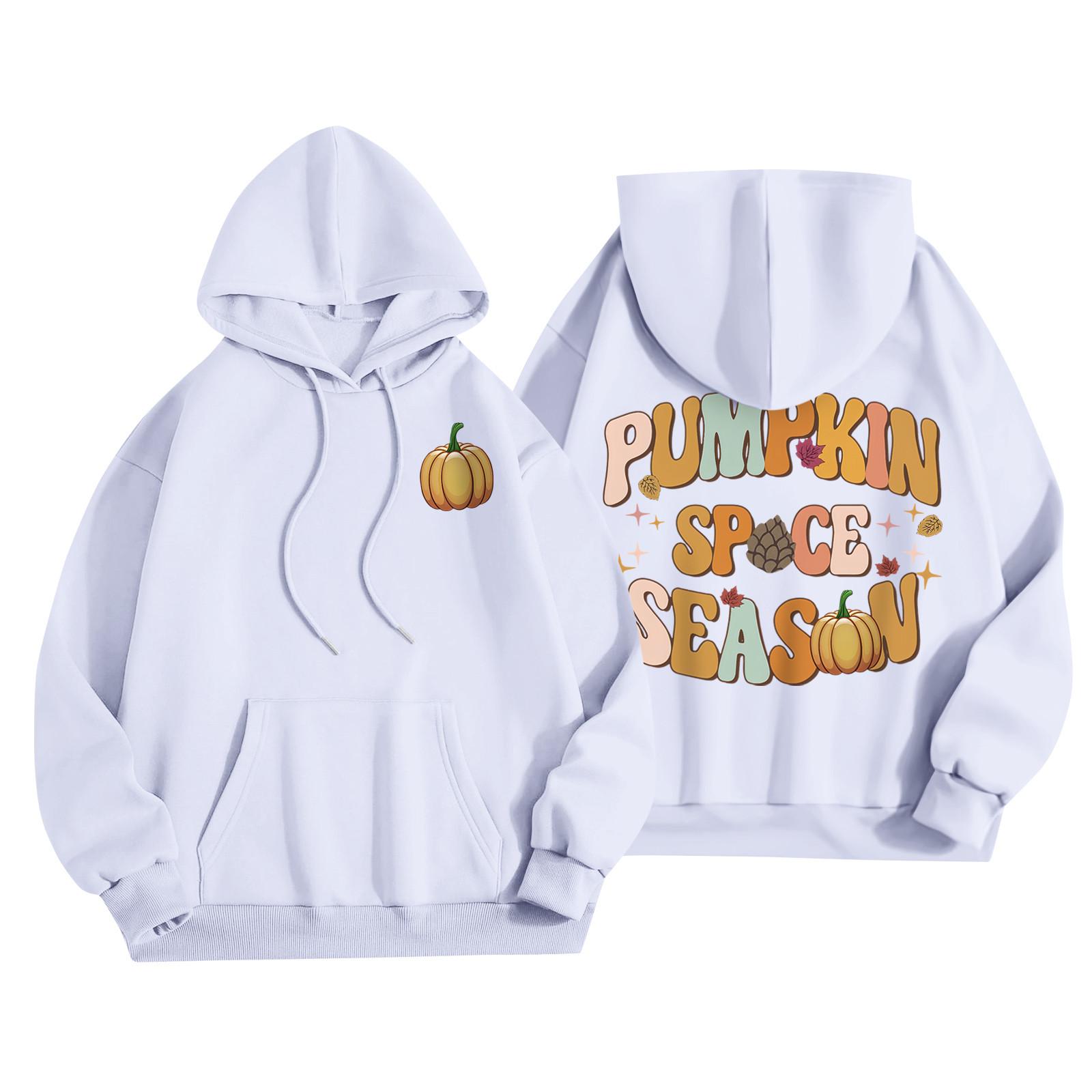 

Женская мода, женский легкий пуловер с длинными рукавами и карманами, толстовка с капюшоном в стиле консервативного стиля L белый