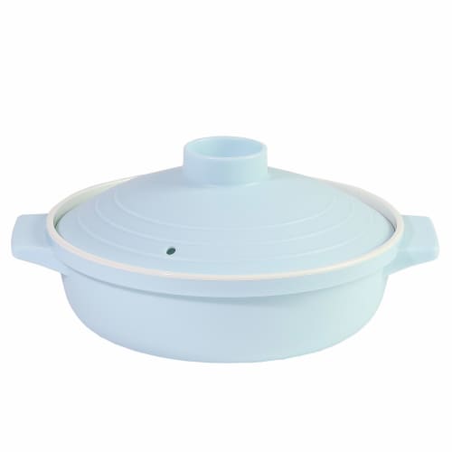 PEARL METAL Microwave Cooking Pot, Powder Blue, 18cm, A La Mode, CC-1502