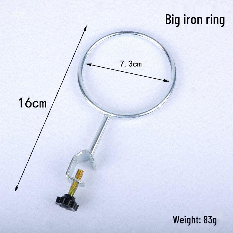 Ensemble de trépied en fer: Anneaux Grands et Petits avec Entonnoir et Accessoires à Base Carrée