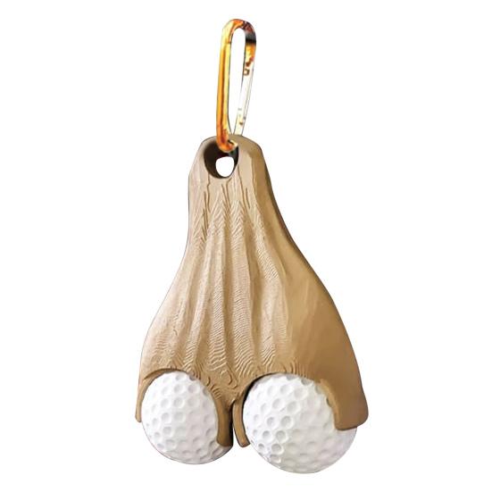 

Портативный держатель для мячей для гольфа, 2 подвесных мяча, органайзер для хранения мячей для гольфа, забавное яичко