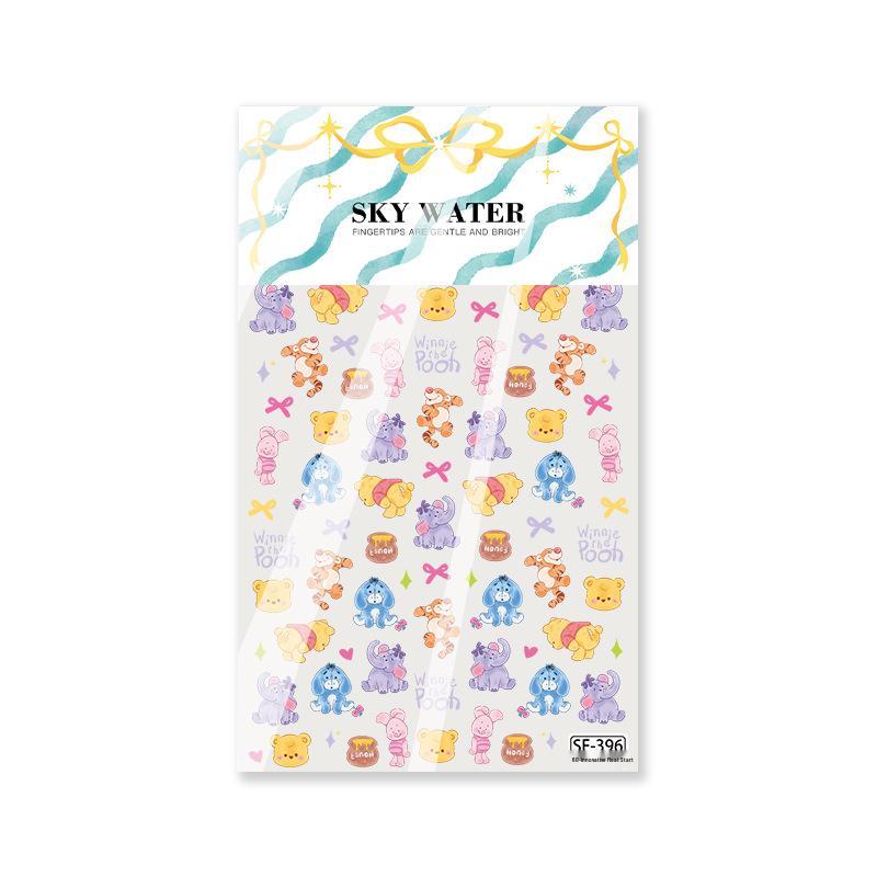 3D Рельефные Милые Мультяшные Наклейки для Маникюра и Декора Телефона