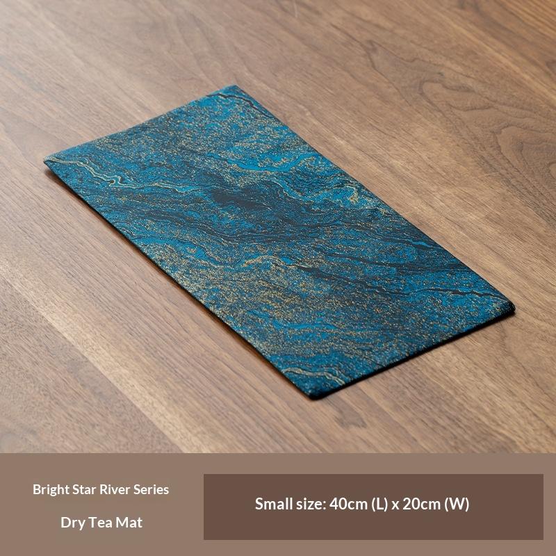 Dry Bubble Tea Mat Song Dynasty Aesthetic Tablecloth New Chinoiserie Zen Table Runner Classywaterproof Tea Towel Napkins