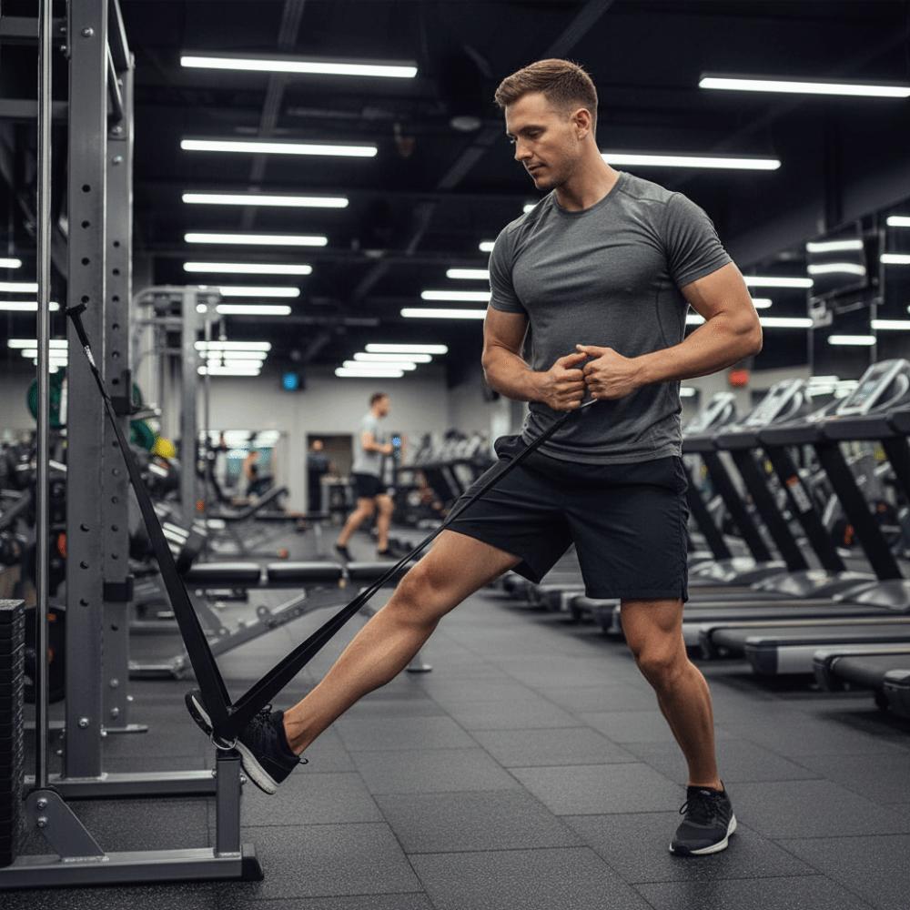 Anti-Slip Long Triceps Strap Muscle Training Cable Attachment Arm Strength Rope Multi-Purpose Extension Strap Pull Down Rope
