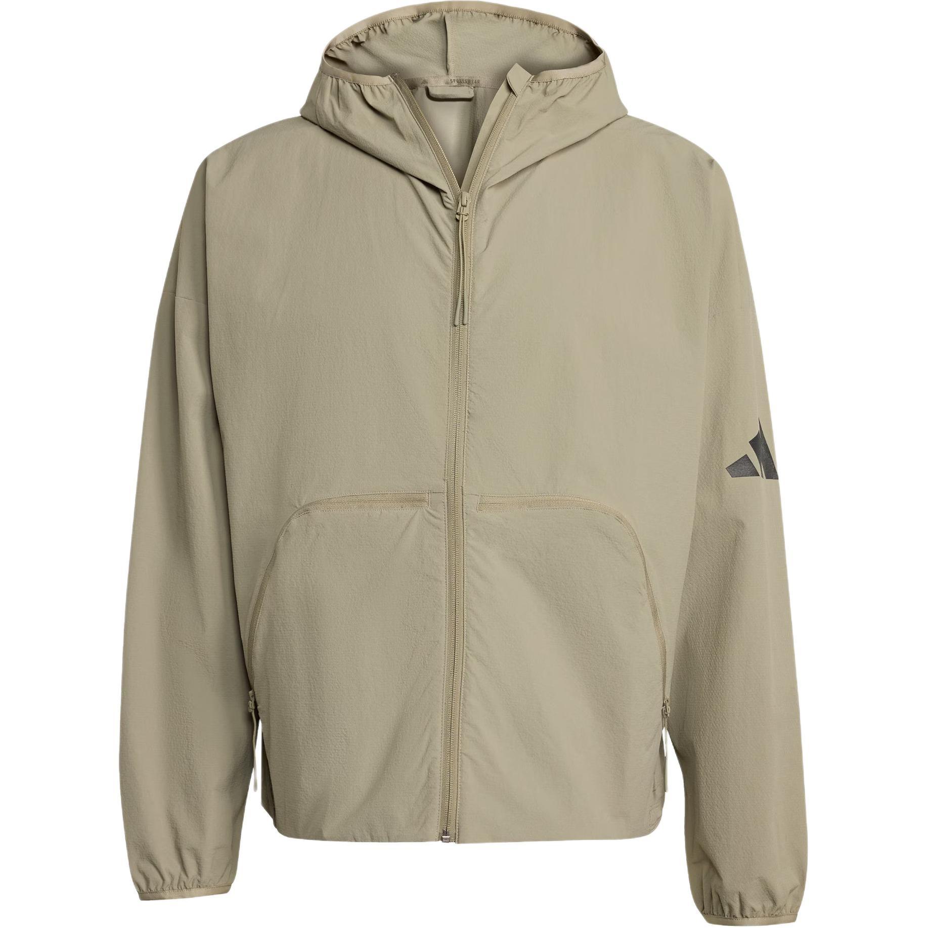 adidas Myshelter Loose-Fit Windbreaker  Silver Pebble  Men s JW3631 M