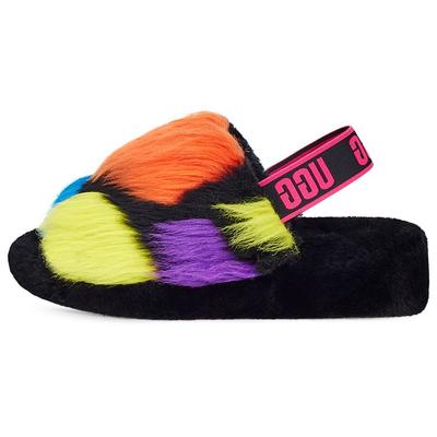 Fluff Yeah Slide Party Spots Zapatillas de Mujer Negro 1125006-BLK