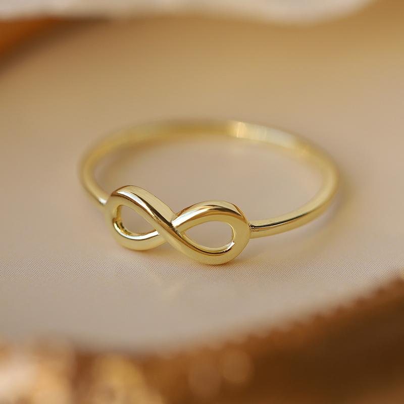 NEW Originality 18K Gold Cross Alphanumeric 8 Couple Rings For Women Original Sterling S925 Silver Anniversary Gift Jewelry