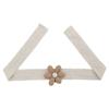 Cute Khaki White Warm Color Plush Bear Flower Curtain Tie Kids Girl Bedroom Livingroom Curtain Folding Bind Rope Home Decoration