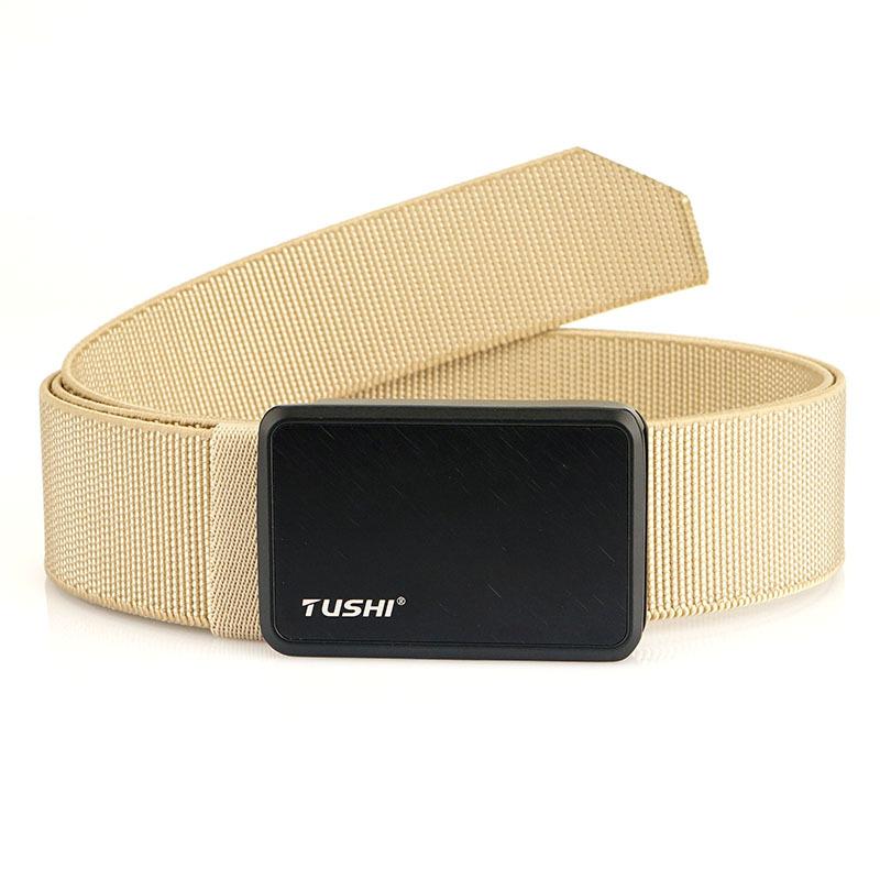 Neuer Pendlergürtel für Herren mit automatischer Schnalle aus Nylon, vielseitiger, dicker Doppelschichtgürtel für die Freizeit im Freien