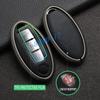 Metal Leather Car Key Fob Case Cover Keychain For Nissan Rogue Sport Qashqai X-Trail Sentra Micra Maxima Titan Juke Leaf Gt-R