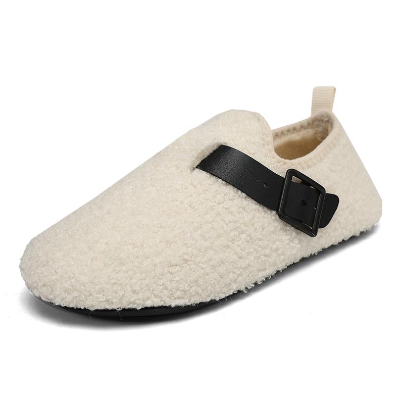 Fashion New Warm Cotton Men Shoes Winter Slip on Lightweight Slippers Women Plush Bedroom Home Cotton Loafers Unisex Winter Warm Shoes