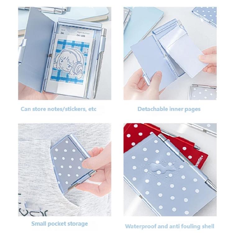 Pocket Journal Metal Writing Notepads With Ballpoint Pen For Students And Business Workers Daily Note Taking Journaling