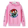 New Spring Autumn Demon Slayer Hooded Children's Hoodie Kids Clothing Hoodie Boys Long Sleeve Anime Yaiba Pullover Sweatshirt