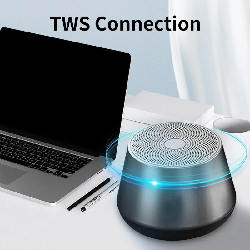Bluetooth Sound Boxes Outdoor Portable Wireless Speaker Support TF Card Metal Accent Voice Call Portable Audio/video Device