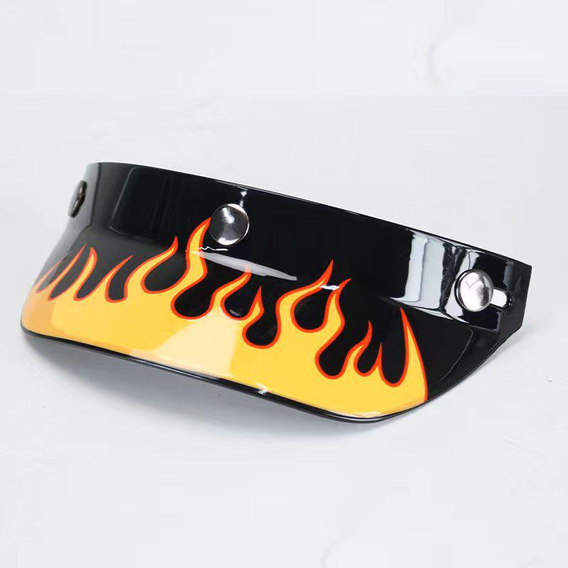 Helmet Accessories: Brim and Long Visor for Three-Buckle Helmets