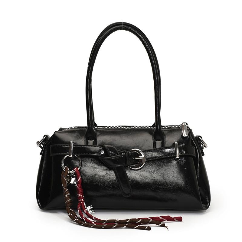 IELGY Ladies Retro Underarm Bag Fashion Commuter All-Match One-Shoulder Baguette Bag No Pendant