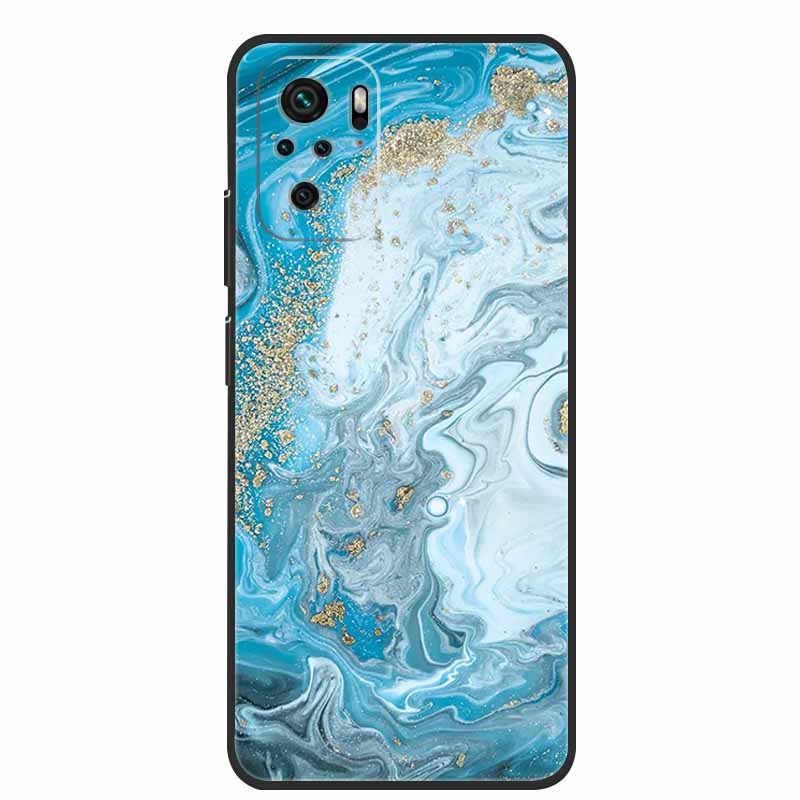 Für Xiaomi Poco M5s Hülle Luxus TPU Weiches Silikon Handy Rückseite für PocoM5s Stoßfest Blumen Niedliche Cartoon Blumen Neue Hülle
