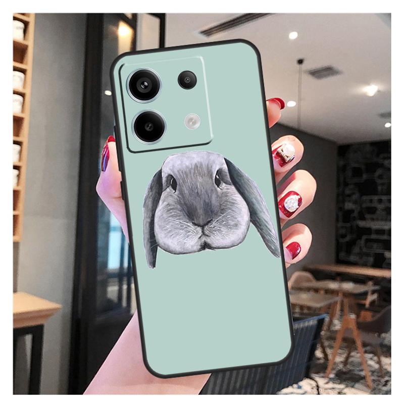Cute Bunny Rabbit Case For Xiaomi Redmi Note 13 12 11 9 10 Pro 9S 10S 11S 12S Redmi 13 12 10C 12C 13C Coque