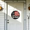 Pine Wood Double-Sided Reversible Hanging Sign, Business Open Closed Sign, Holiday Decor with Rope Hanging No Drill for Office Home Use