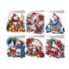 Diy Christmas Decoration Diamond Cartoon Greeting Cards, Gift Greetings, Handmade Decoration Paintings