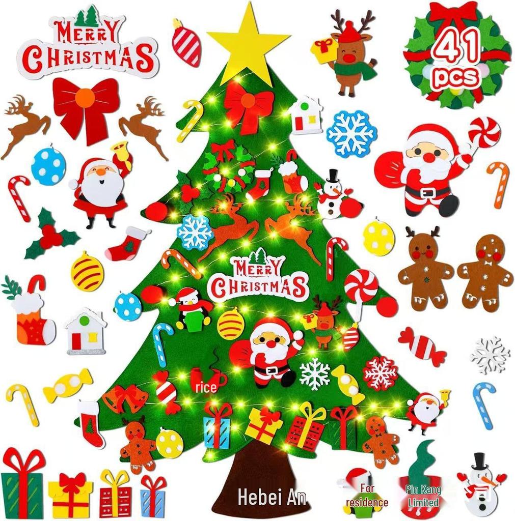 Handmade DIY Felt Christmas Tree Ornament for Kids