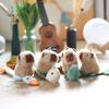 1 Piece Cartoon Cute Capybara Wristband Bracelet Kawaii Funny Capybara Plush Clap Circle Hand Ring For Women Girls Children Gift