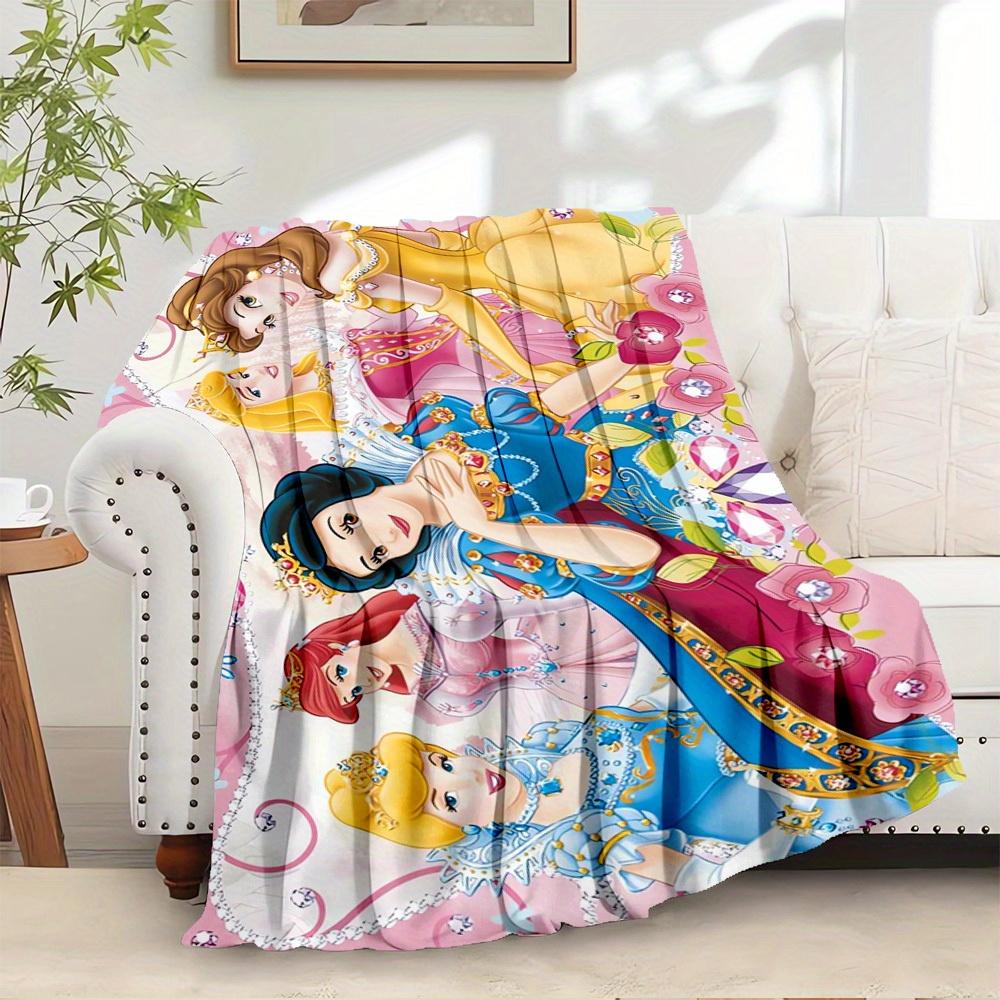 

1pc Velvet Bedding Throw Blanket - Disney Princesses Collection, Soft and 75x90cm