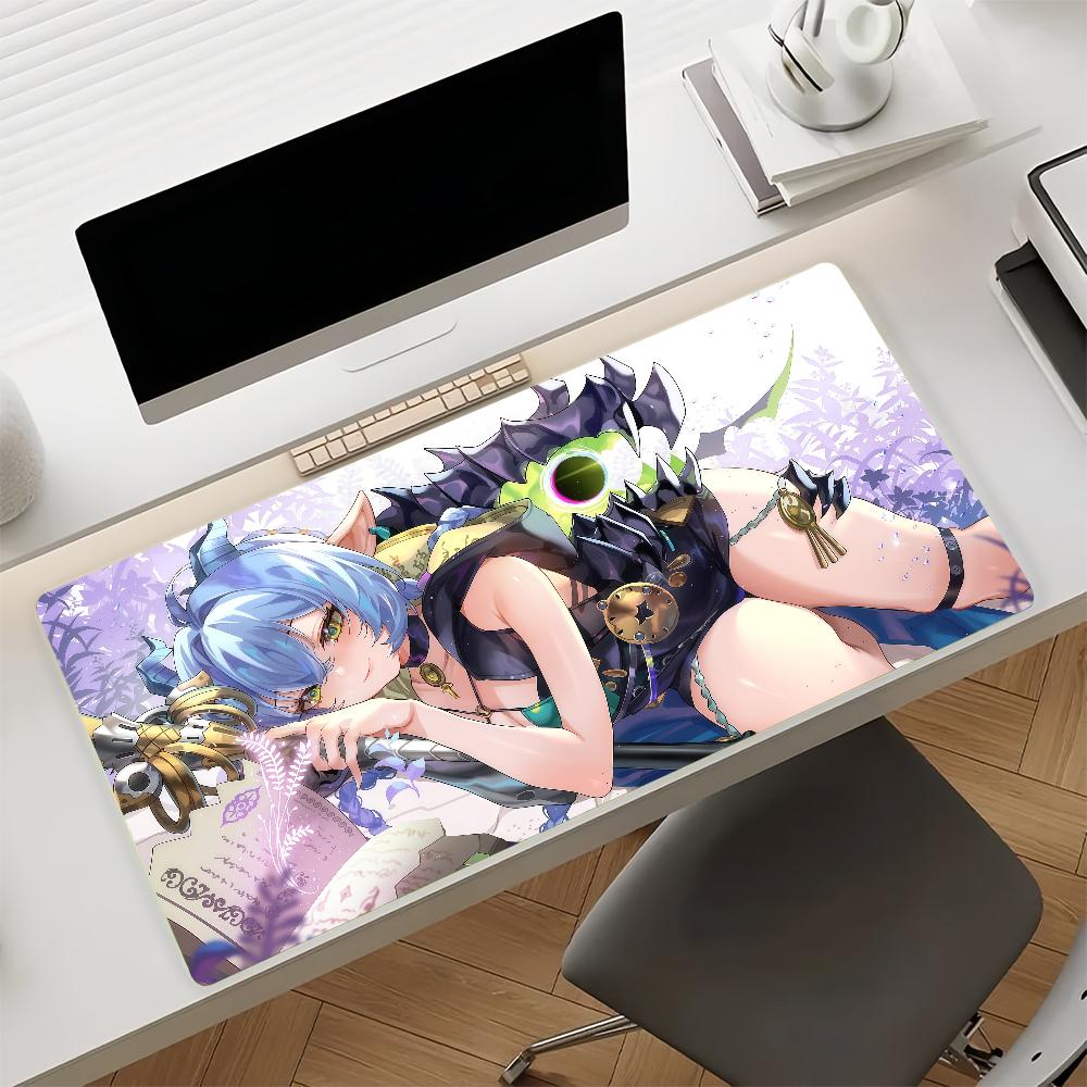Lucia Elowen Game Zenless Zone Zero Mouse Pad Nonslip Rubber Gamer Balance Computer Mat Decoracion Deskmat Laptop Office Large SBD400x800x2mm